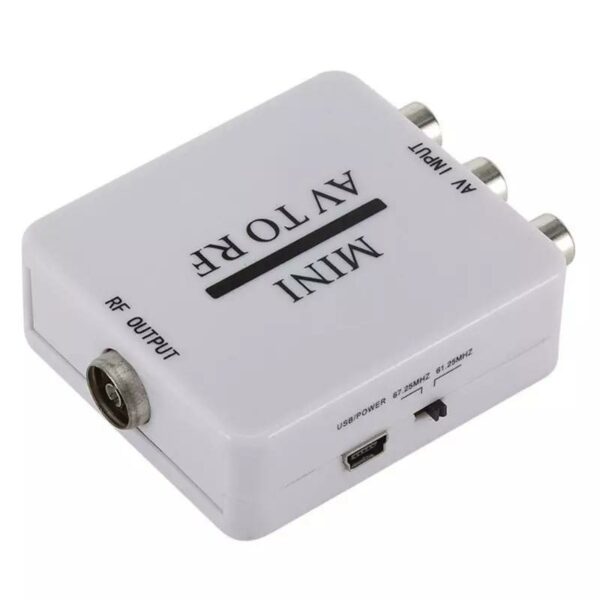 AV To RF Mini Video Converter Box Video Adapter