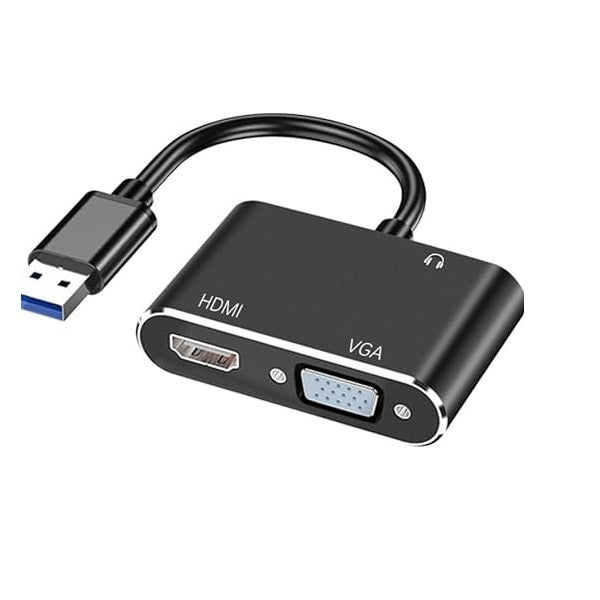 SE-L105 USB 3.0 To HDMI + VGA With AUX - Bundle of 2