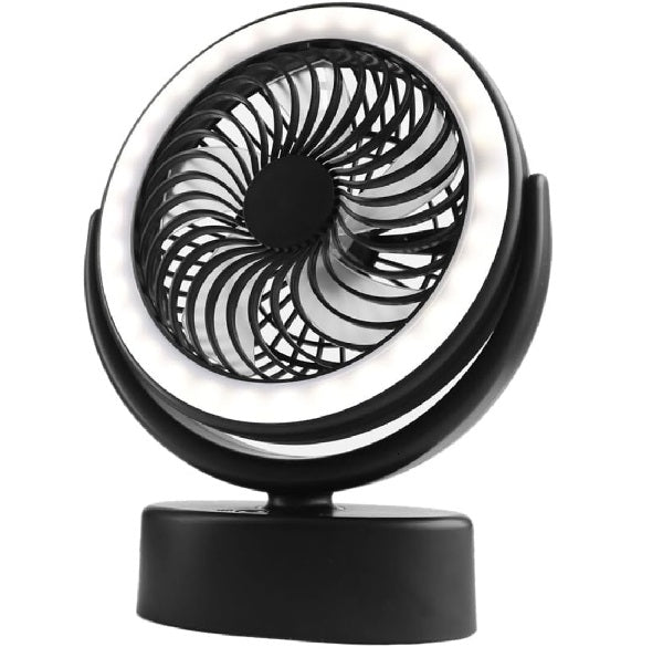 PM-027 Rechargeable LED Light Camping Fan 2 In …