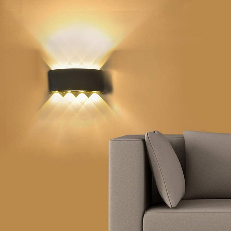 8W Double Sided LED Wall Lamp 3000K 8 LEDS - Bundle of 2