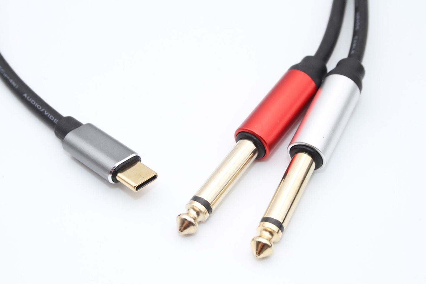 SE-LT21 TYPE-C TO 6.35*2P Cable 1.5M - Bundle of 3