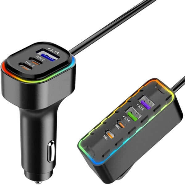 Aerbes AB-CZ33 Car Charger With 4 PD Ports + 3 … - Bundle of 3