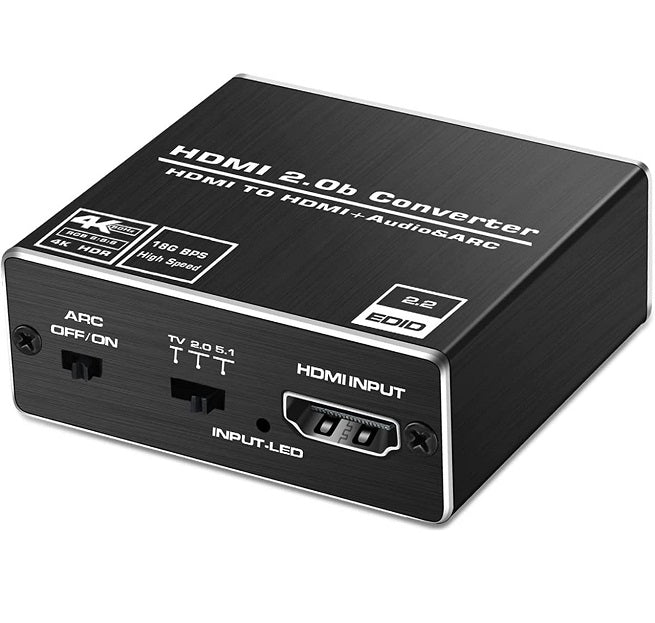 4K 60Hz HDMI 2.0b Audio Splitter 5.1 ARC HDMI A…