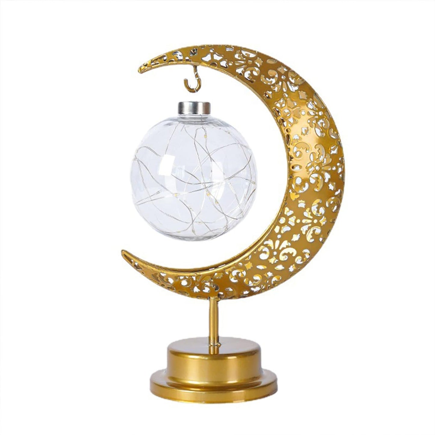 Globe Battery Operated Moon Shaped Light Warm W… - Bundle of 2