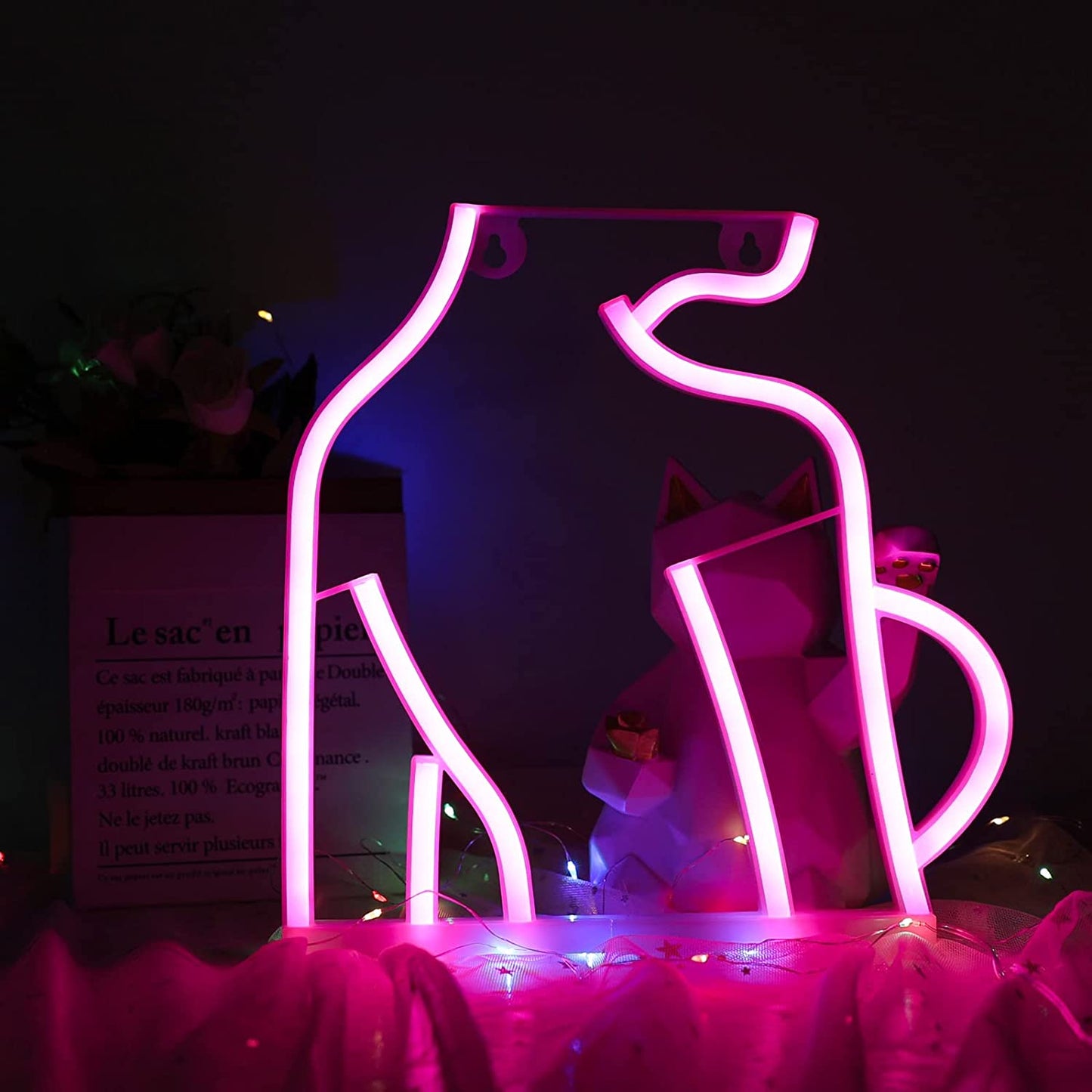 FA-A60 Lady’s Back Silhouette Neon Sign L… - Bundle of 2