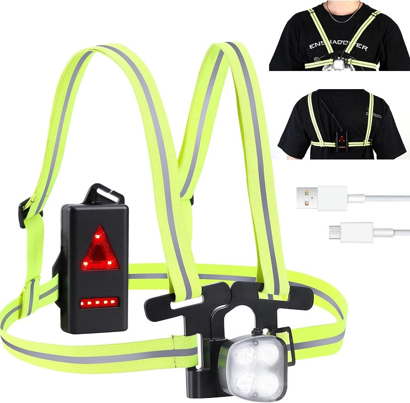 Aerbes AB-TD12 Rechargeable 2000mAh LED Running… - Bundle of 2