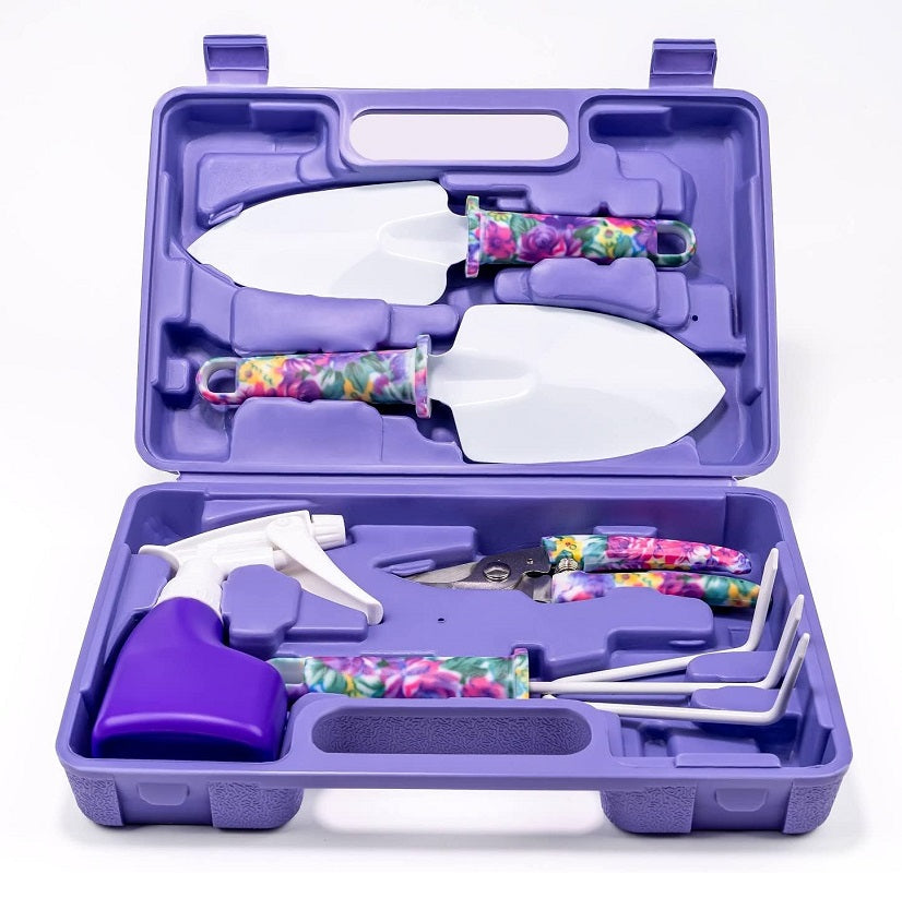 XF0901 Gardening Hand Tools With Purple Floral …