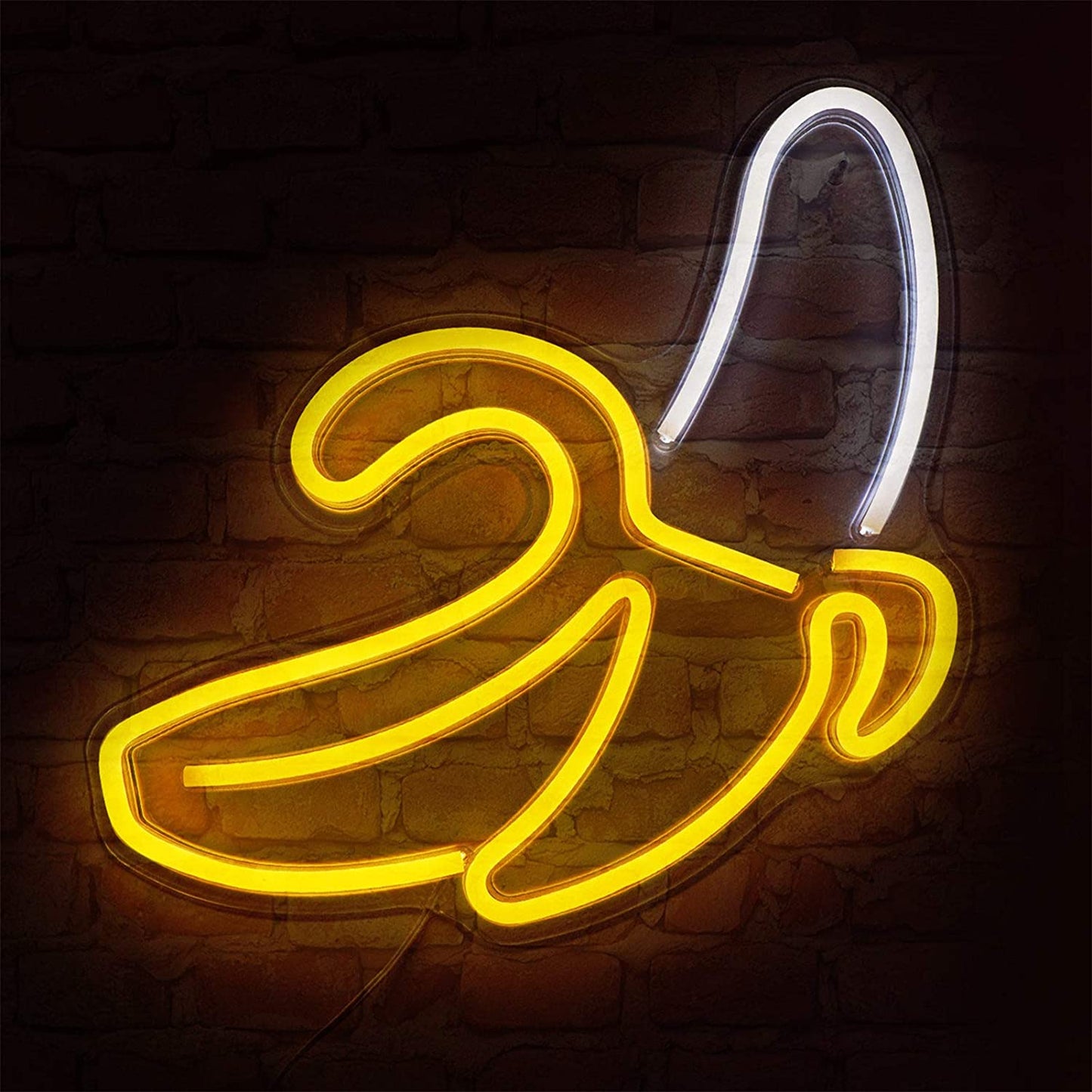 C-1 USB Powered Banana Neon Lamp With Back Plat… - Bundle of 2
