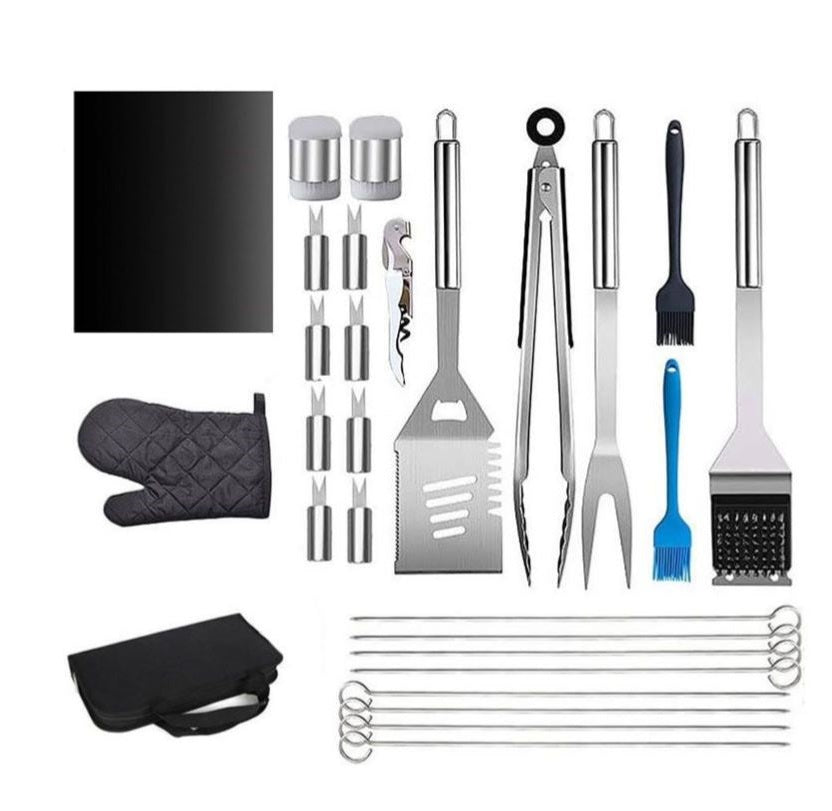 1831516 Stainless Steel Braai BBQ Tools Set Acc…