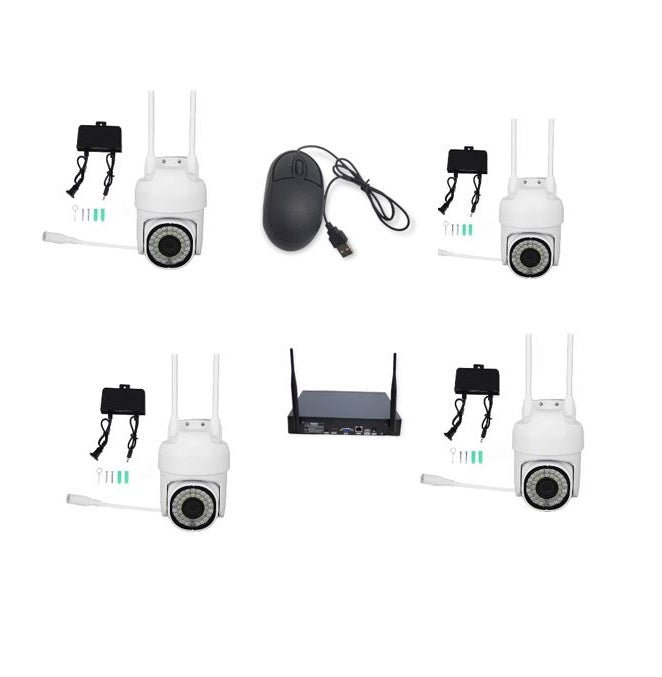 Aerbes AB-JK34 Ball Machine 4 Cameras NVR Set 4…