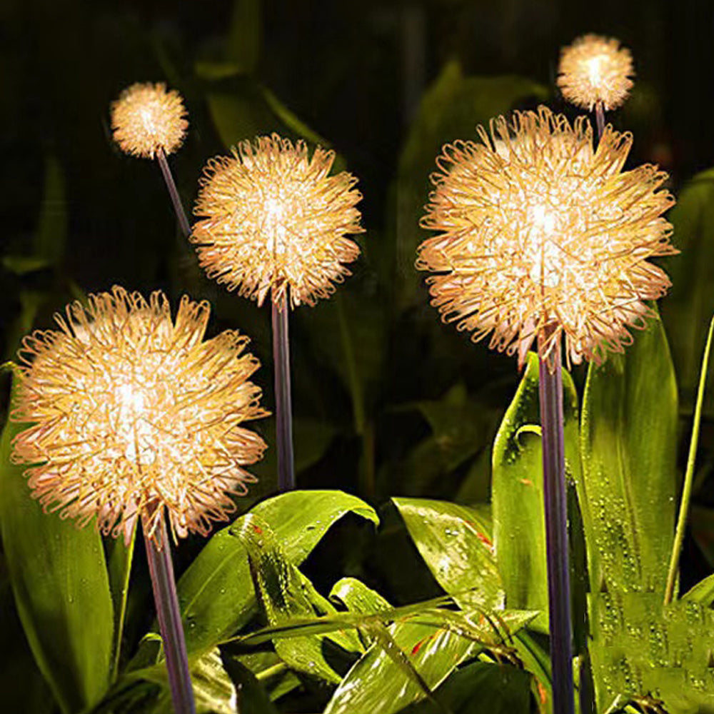 FA-LC77H Solar Powered Aluminum Dandelion Light… - Bundle of 2