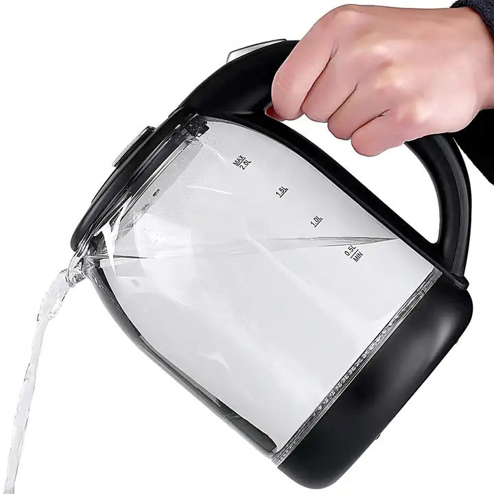 RAF R.7833 Electric Transparent Glass Water Ket…