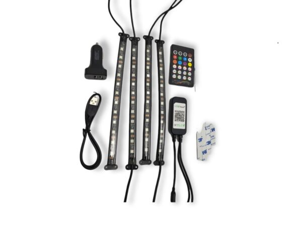 RGB Car LED Strip Light - Bundle of 2