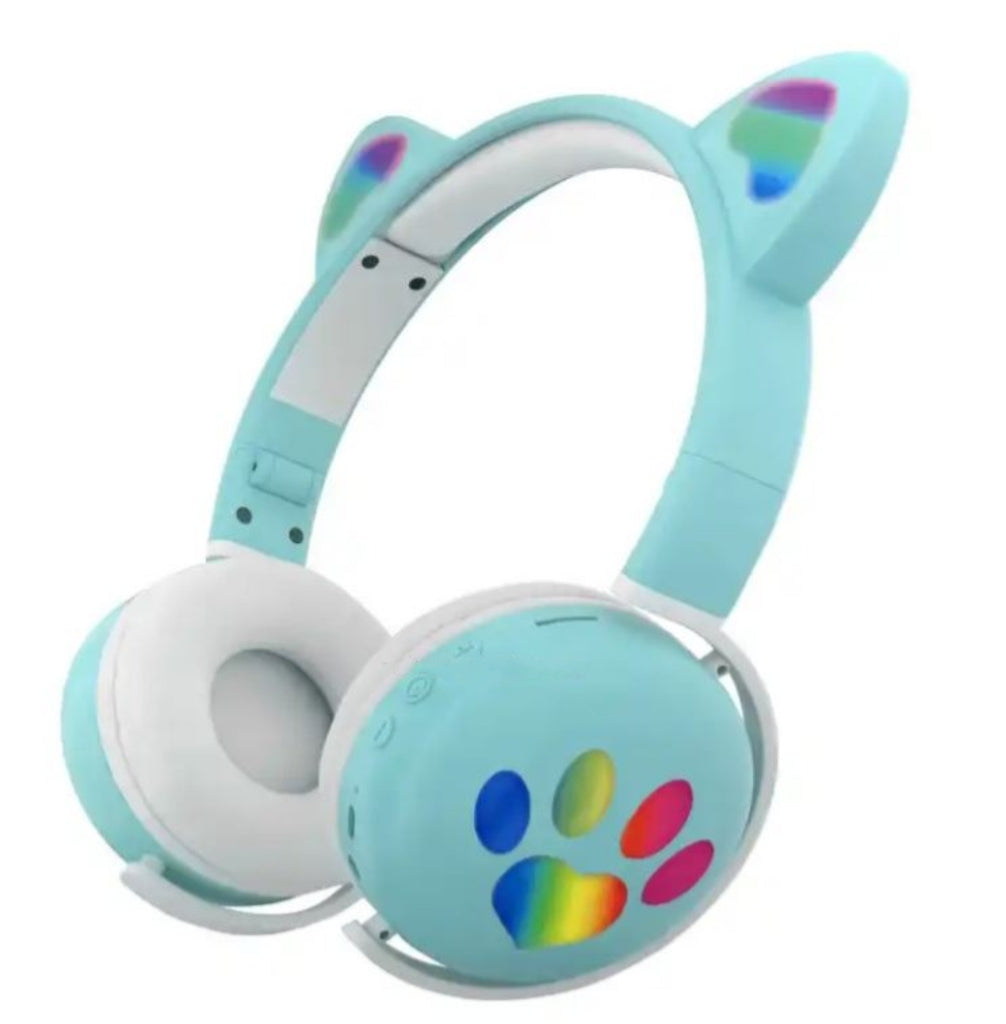 Wolulu AS-51253 Bluetooth Cat Ear RGB LED Wirel… - Bundle of 2