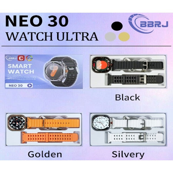 Neo 30 Super Amoled Screen Bluetooth Smart Watc… - Bundle of 2