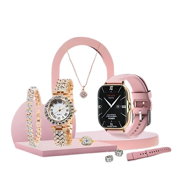 Smartbarry A58 Plus Smart Watch Jewellery Set 2…