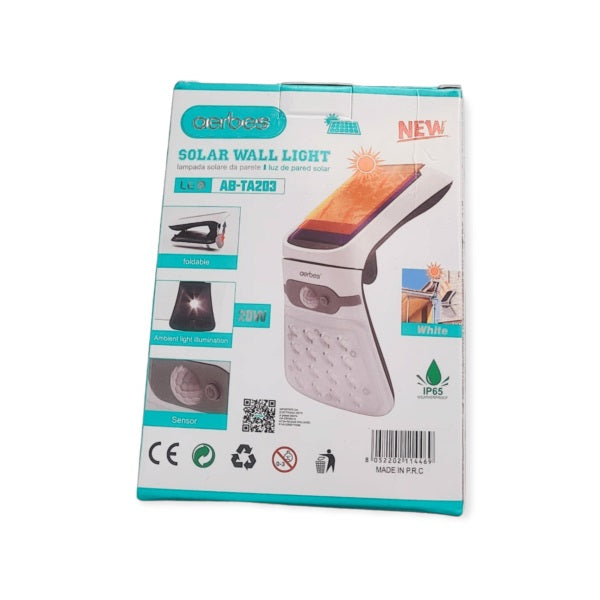 Aerbes AB-TA203 Solar Powered 20W Wall Light - Bundle of 2