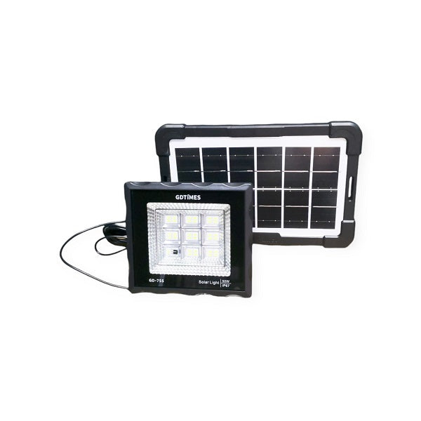 GDTimes GD755 50W Solar Powered Flood Light Wit… - Bundle of 2