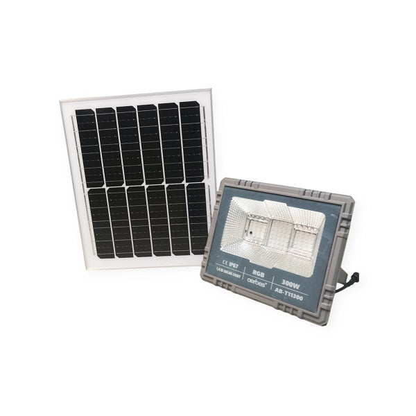 Aerbes AB-T11300 300W 74LED Solar RGB Flood Li…