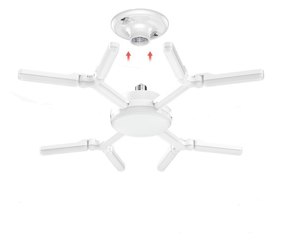 FA-004 E27 LED Snowflake Shape Foldable Patter… - Bundle of 2