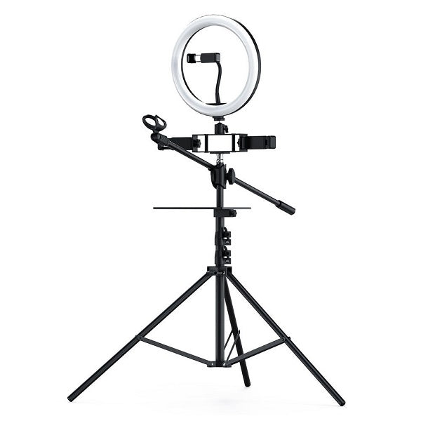 PM-213 Tripod Ring Light With Microphone Stand …