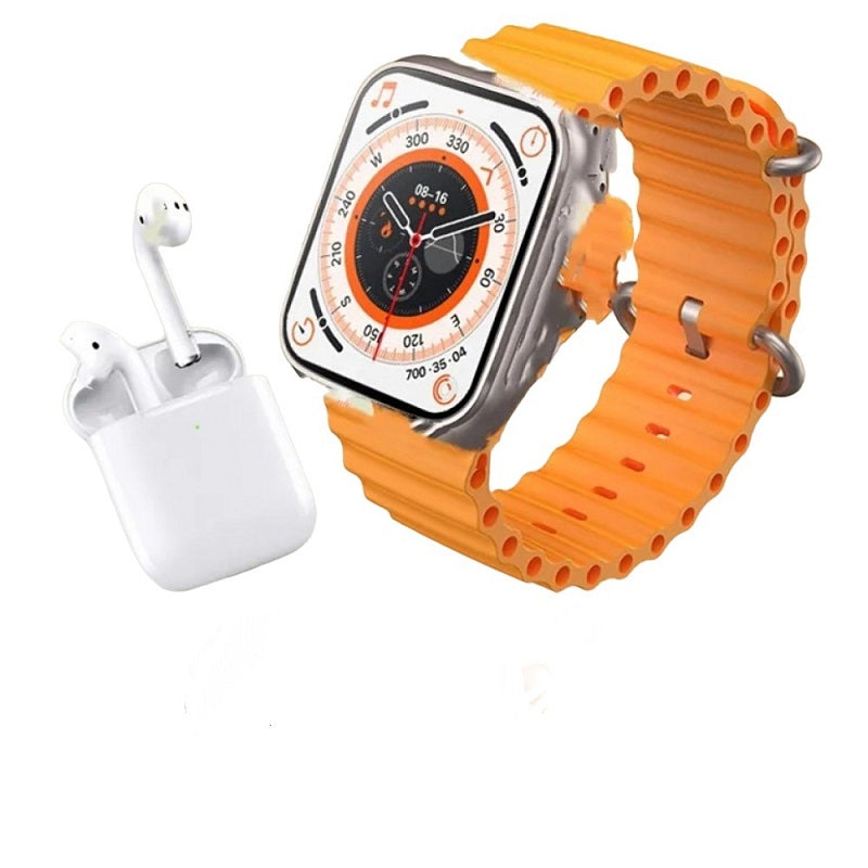 H8 Watch 8 Ultra Smart Watch + Bluetooth Headse…