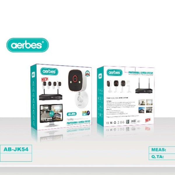 Aerbes AB-JK54 4 Channel CCTV Monitoring Syste…