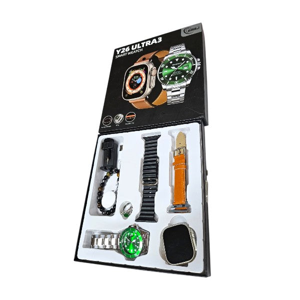 Y26 ULTRA3 Set Of 2 Watch , Wrist Band And Ring… - Bundle of 2