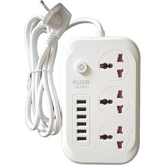 XF0316 CX-T6013 Power Strip With 6 USB Ports An…