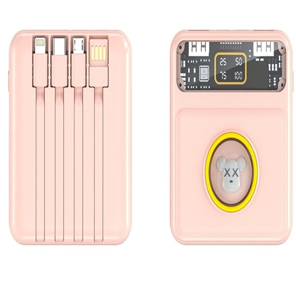 Treqa TR-969 10000Mah Transparent Power Bank wi… - Bundle of 3