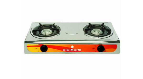 Digimark - 2 Burner Stainless Steel Gas Stove - Countertop Gas Stove