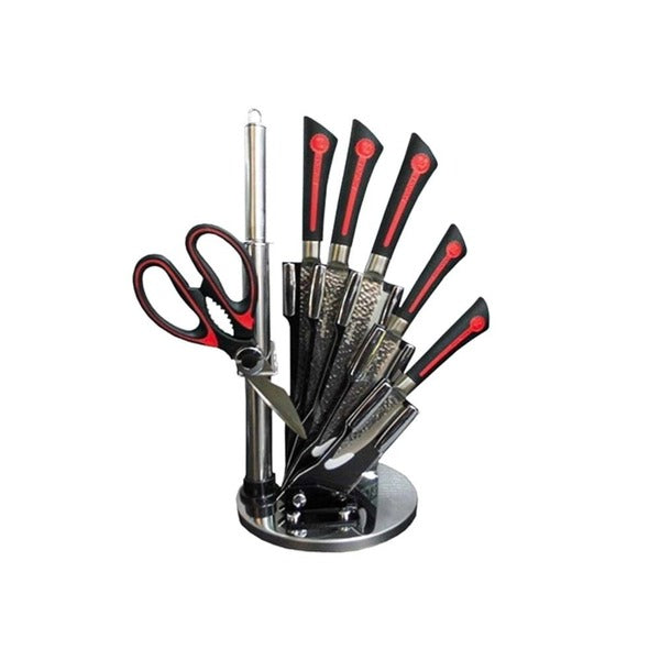 Professional 8 Piece Block Kitchen Knife Set