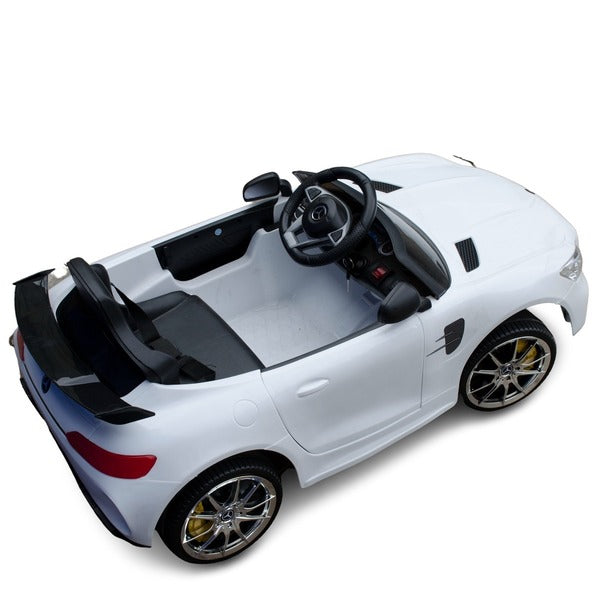 Mercedes Inspired Kids electric Ride on Vehicle - snowflake white