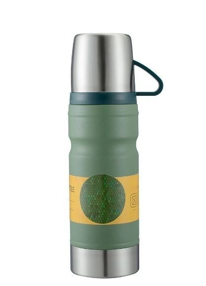 4 Piece Vacuum Thermos Insulated Stainless Steel Flask & Cup Gift Set 750ml