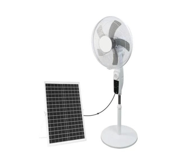 16" Solar Rechargeable AC/DC Fan - ECCO