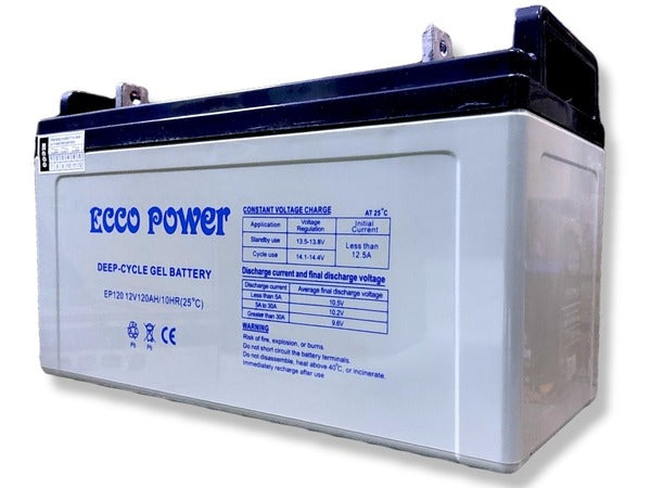 Ecco 12V 120AH Deep Cycle Gel Battery
