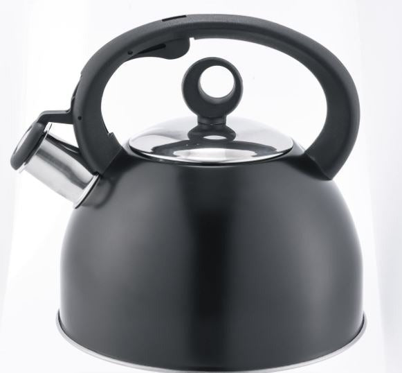 Goldair Stainless Steel Black Whistling Gas 2.5 L Kettle
