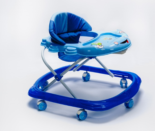 Simple Musical Baby Walker - Blue