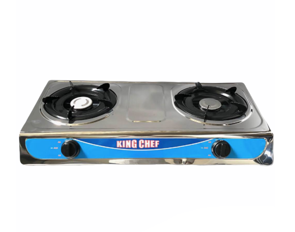 King Chef - 2 Burner Stainless Steel Gas Stove