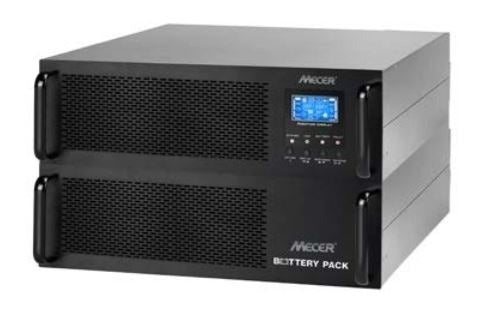 Mecer 2nd Extended Battery Rackmount for Mecer 6000VA and 10000VA WPRV (ON-LINE UPS)- Black