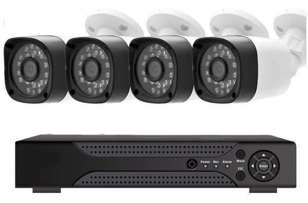 4 Channel CCTV Security Cameras Kit - DVR with 4 Cameras