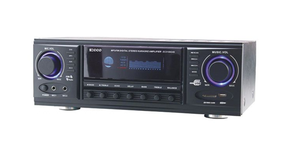 Ecco MP3/FM Digital Stereo Karaoke Amplifier - EC3109G49