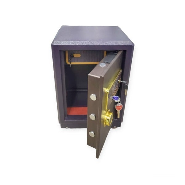 XF0743 AL-920 Safe On Wheels With 2 Keys + Combination Lock Safe Size: 49cmx 45 x 92cm