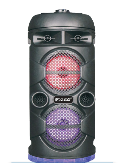 Ecco 4"x2 LED Bluetooth Speaker With FM Radio - EC3889
