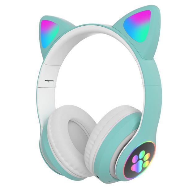 AKS-28 Colourful Light Cat Ear Bluetooth 5.0 He… - Bundle of 3