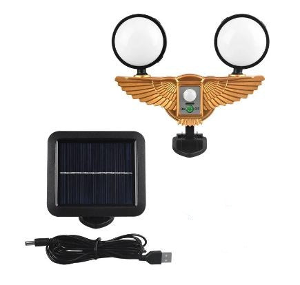 FA-828A Dual Solar Powered Wall Sensor Light - Bundle of 3