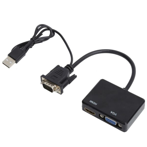XF0073 VGA To VGA And HDMI Splitter With USB Ca…