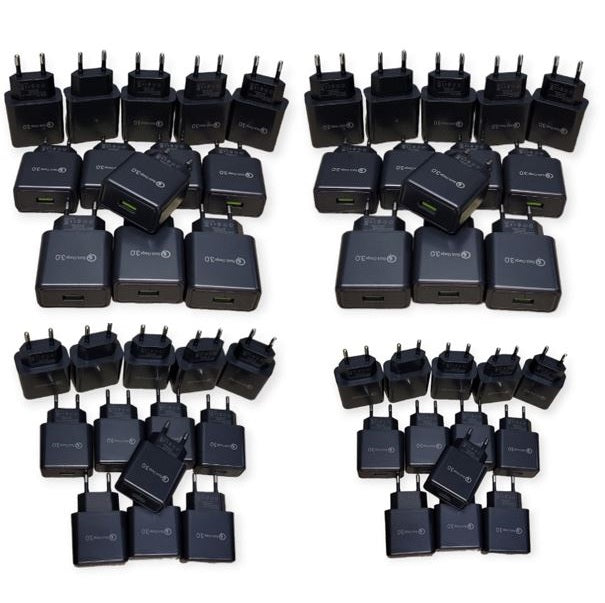 TQ26 Pack Of 100 USB 3.0 Quick Charge Charger