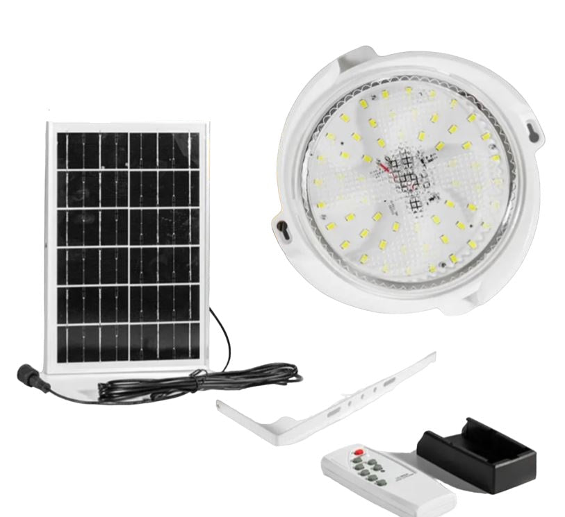 FA-62 Solar Powered Ceiling Light With Solar Pa… - Bundle of 2