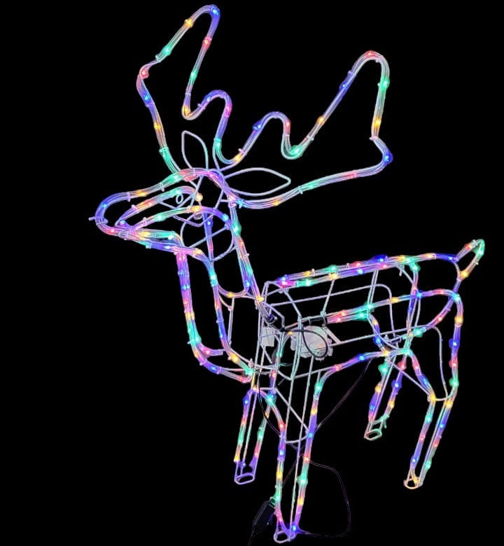 ZYF-107 Fold Up RGB Reindeer Christmas Patio Li…